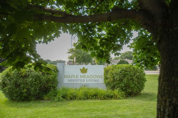 Signage for Maple Meadows Assisted Living facility
