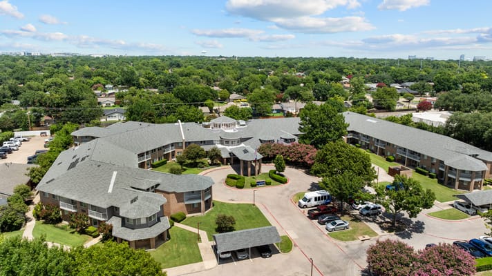 Aerial view of The El Dorado-Sky Active Living facility
