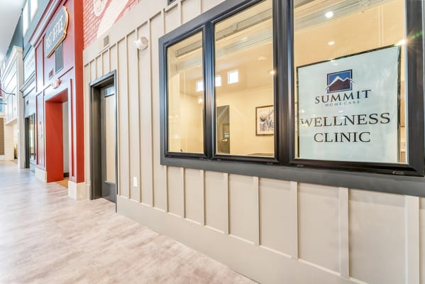Interior view of a wellness clinic at a senior living facility