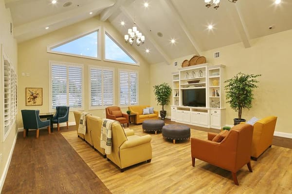 Common area with comfortable seating and natural light