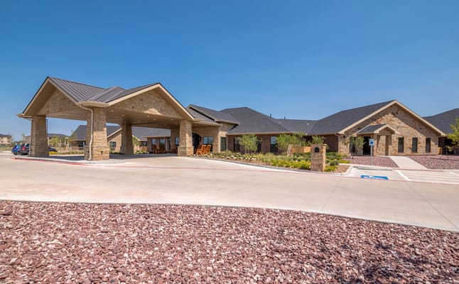 Front entrance of Ashton Medical Lodge