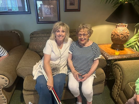 Residents enjoying time together in a common area