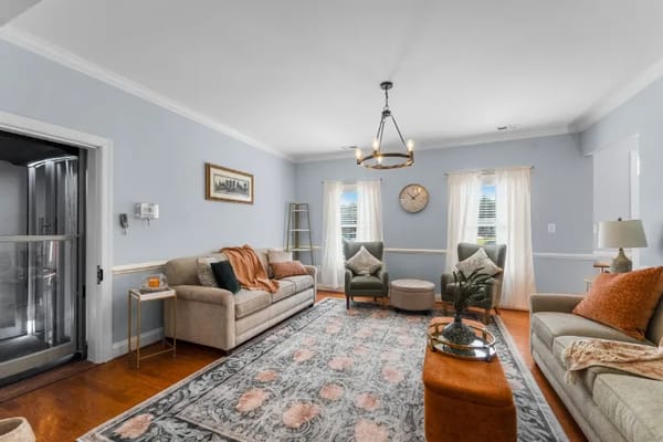 Interior common area with seating and decor