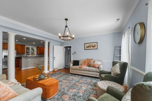 Interior lounge area with comfortable seating