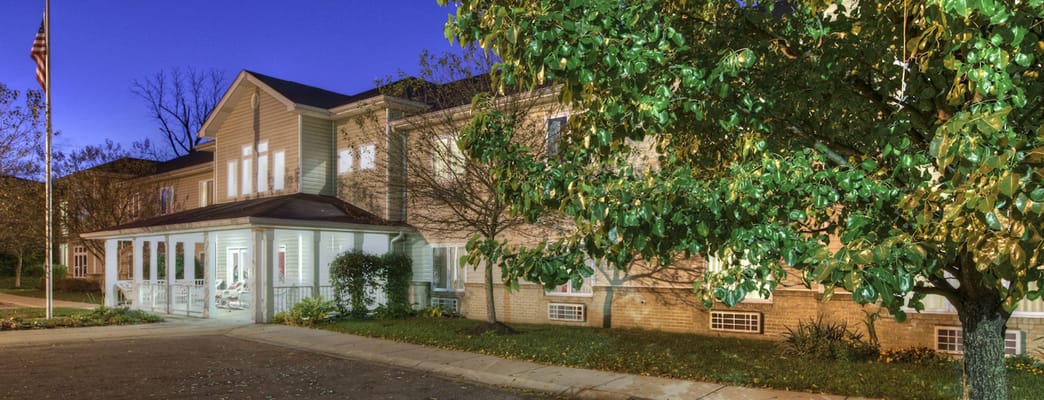 Exterior view of Bloom At Eagle Creek during twilight