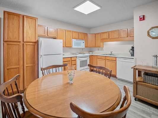 Well-equipped kitchen in a comfortable living space