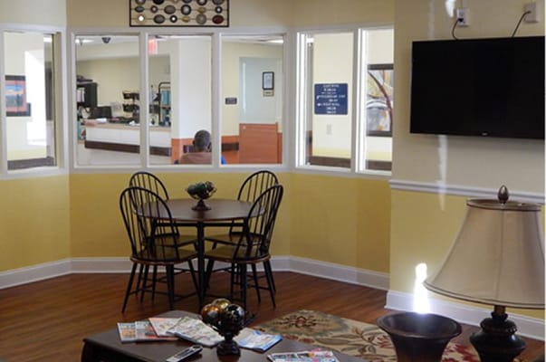 Interior common area with seating and decor
