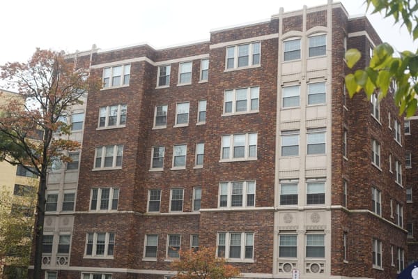 Exterior view of an assisted living facility building