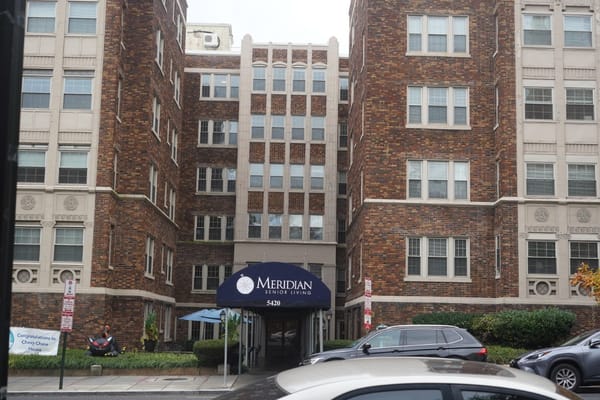 Exterior view of Meridian Senior Living facility
