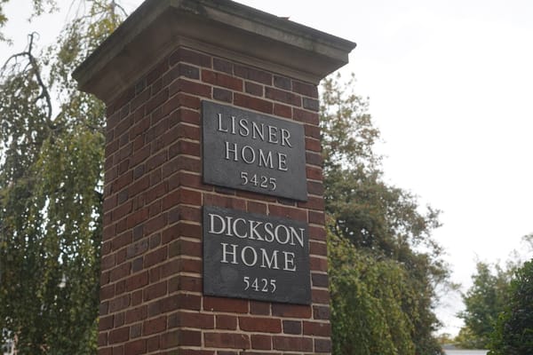 Signage for Lisner Home and Dickson Home