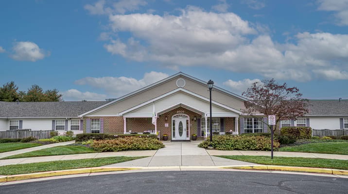 Exterior view of Arden Courts of Pikesville facility