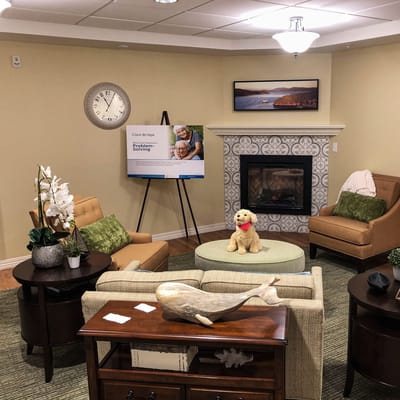 Cozy common area with seating and decor