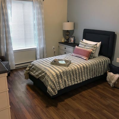 Cozy private resident room with natural light