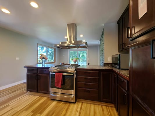 Modern kitchen in a senior living facility