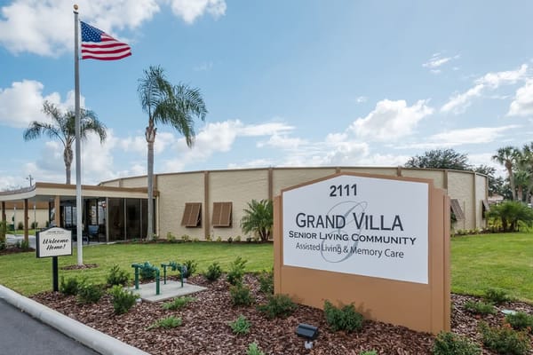 Exterior view of Grand Villa assisted living facility