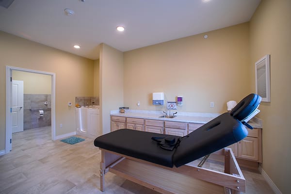 Interior view of a medical examination room