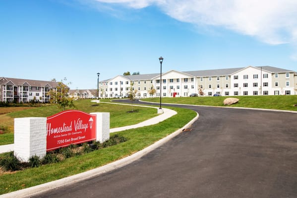 Exterior view of Homestead Village Senior Apartments