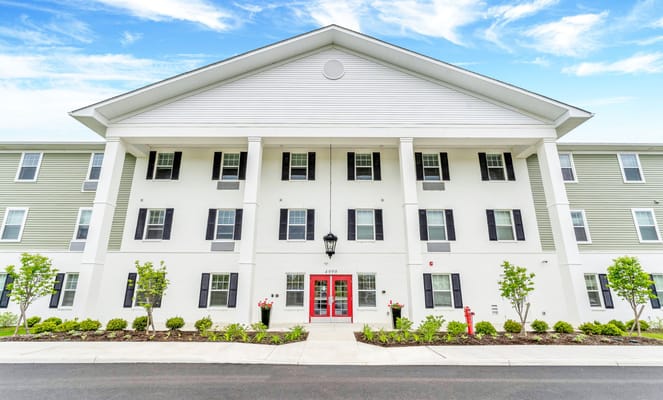 Exterior view of Homestead Village Senior Apartments