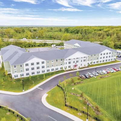 Aerial view of Homestead Village Senior Apartments
