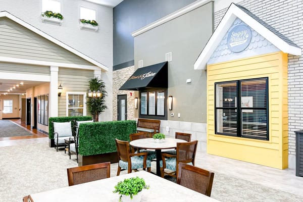 Interior common area with seating and decor