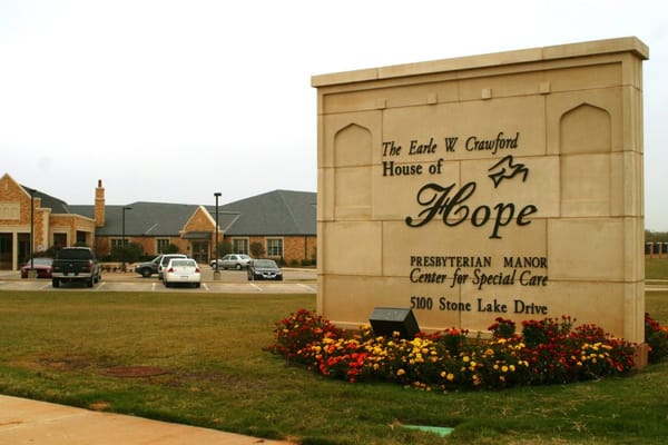 Sign of House of Hope by Presbyterian Manor