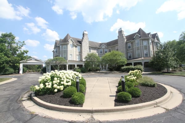 Exterior view of Bloom at Kessler with landscaped grounds