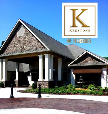 Exterior view of Keestone of Florence with logo