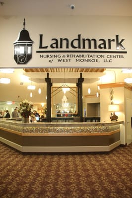 Interior lobby of Landmark Nursing and Rehabilitation Center