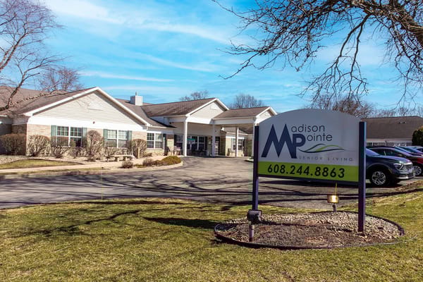 Exterior view of Madison Pointe Senior Living facility