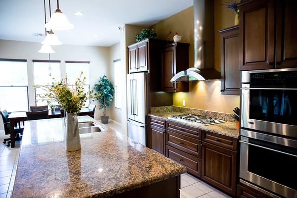 Well-equipped kitchen in an assisted living facility
