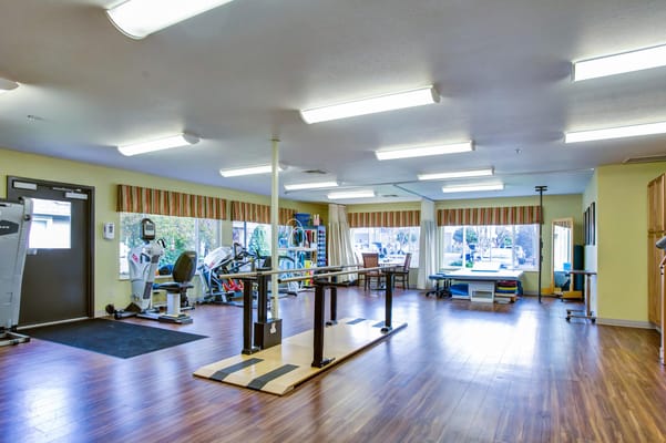 Interior view of a rehabilitation exercise area
