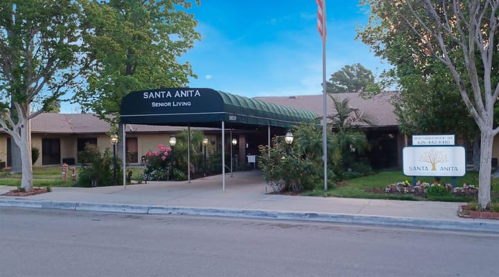 Exterior view of Santa Anita Assisted Living facility