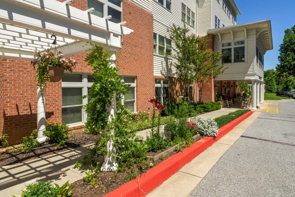 Beautiful garden area at Woodholme Gardens with flowers and greenery.