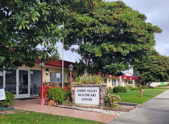 Front view of Chino Valley Healthcare Center building