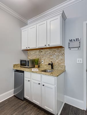 Bright kitchenette in a resident unit