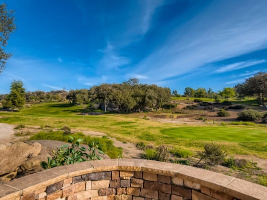 Scenic view of landscaped outdoor space at Hidden Meadows