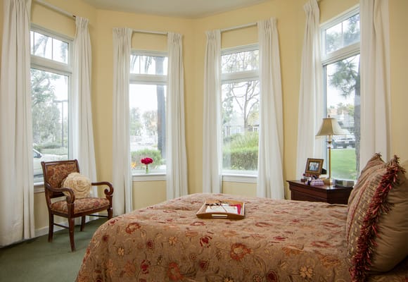 Cozy resident room with natural light