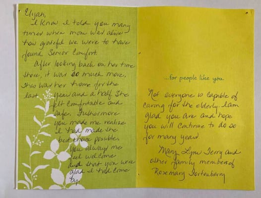 Seniors Comfort Assisted Living