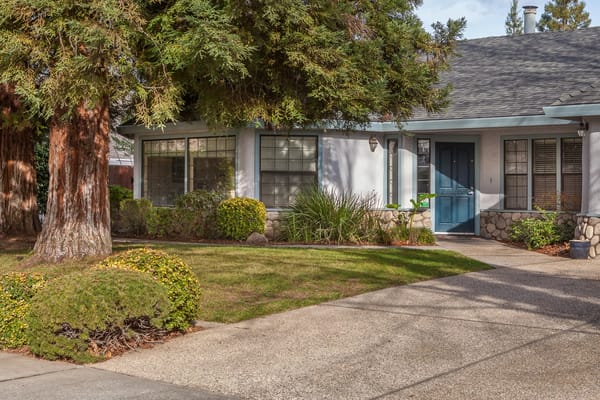 Exterior view of Almond Blossom Assisted Living facility