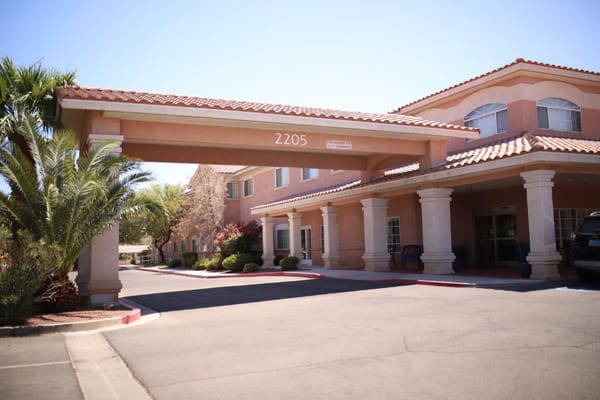 Front entrance view of The Bridge at Paradise Valley
