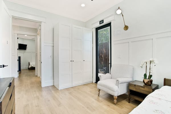 Bright and well-decorated private resident room