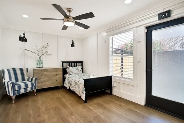 Cozy private resident room with modern decor