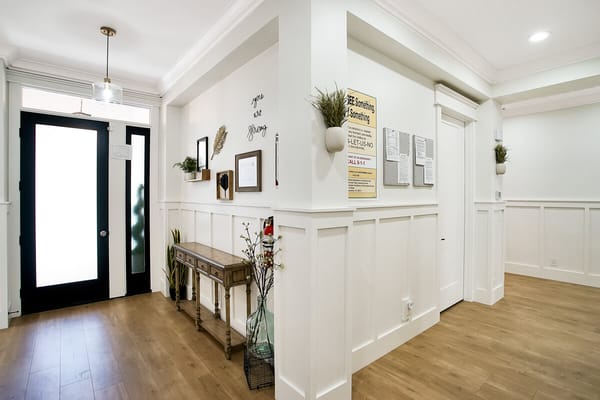 Welcoming interior space of a senior care facility