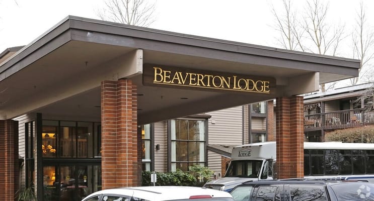 Exterior view of Beaverton Lodge entrance