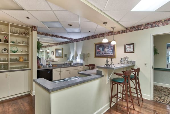 Interior view of a kitchen area in the facility