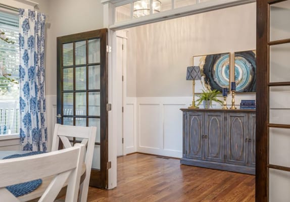 Welcoming interior space with decorative elements