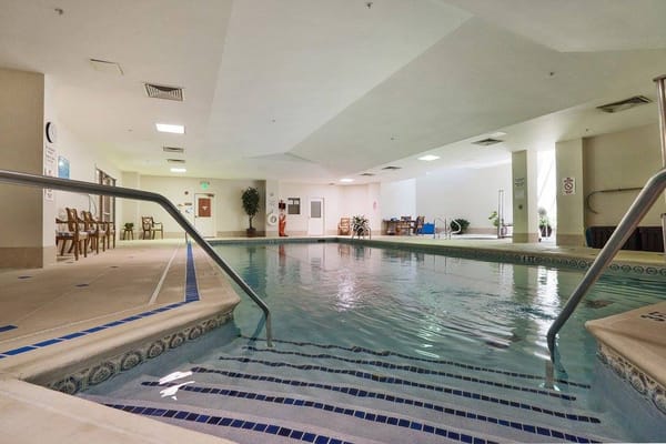 Indoor swimming pool with accessible entry