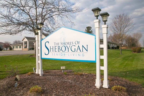 Sign for Sheboygan Shores Senior Living