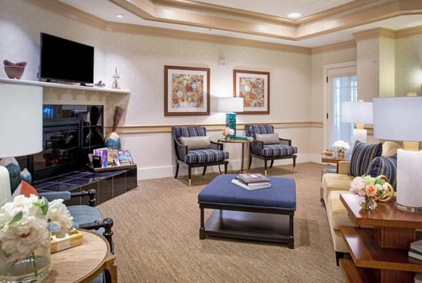 Cozy common area with seating and decor