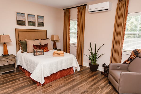 Comfortable bedroom with a cozy atmosphere